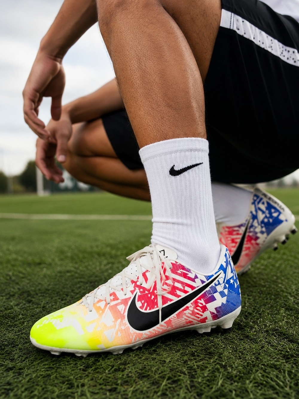 Nike Mercurial Vapor 13 Neymar Jr Jogo Prismatico Cleats 10.5